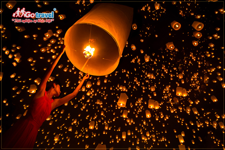 Lễ hội đèn trời Yi Peng (ยี่เป็ง) là một nét đẹp văn hóa của người Thái