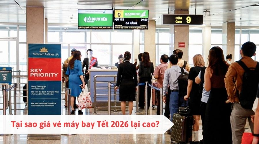 Tại sao giá vé máy bay Tết 2026 lại cao?